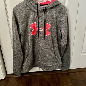 Under Armour women’s Gray Hoodie with Pink Logo